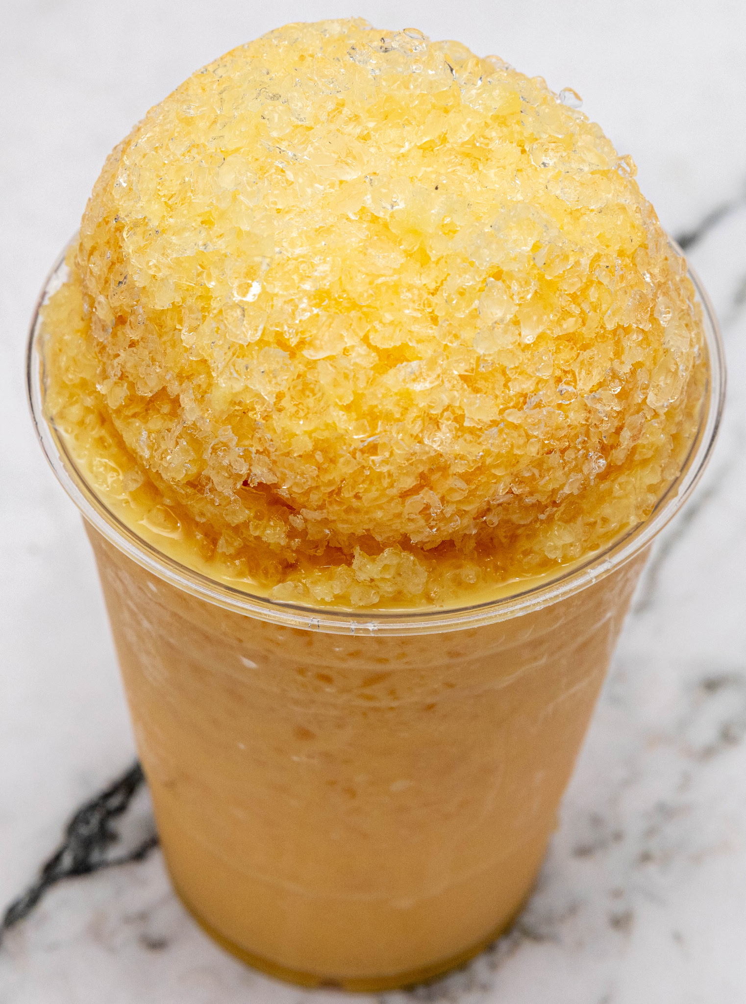Fresh mango raspado with tajin