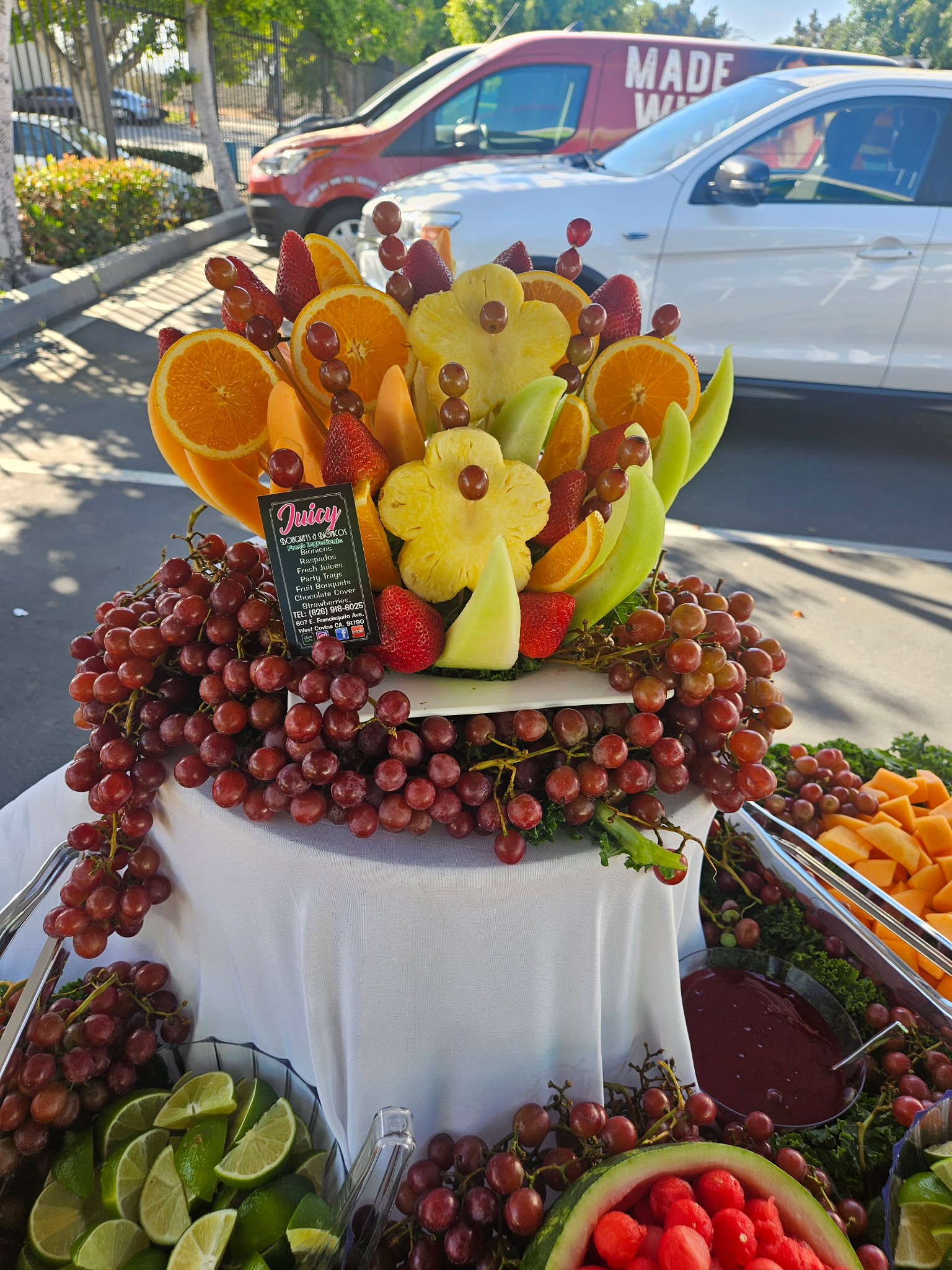 Signature Juicy Bouquets fruit arrangement centerpiece